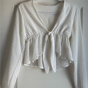 Elegant White Women's Top